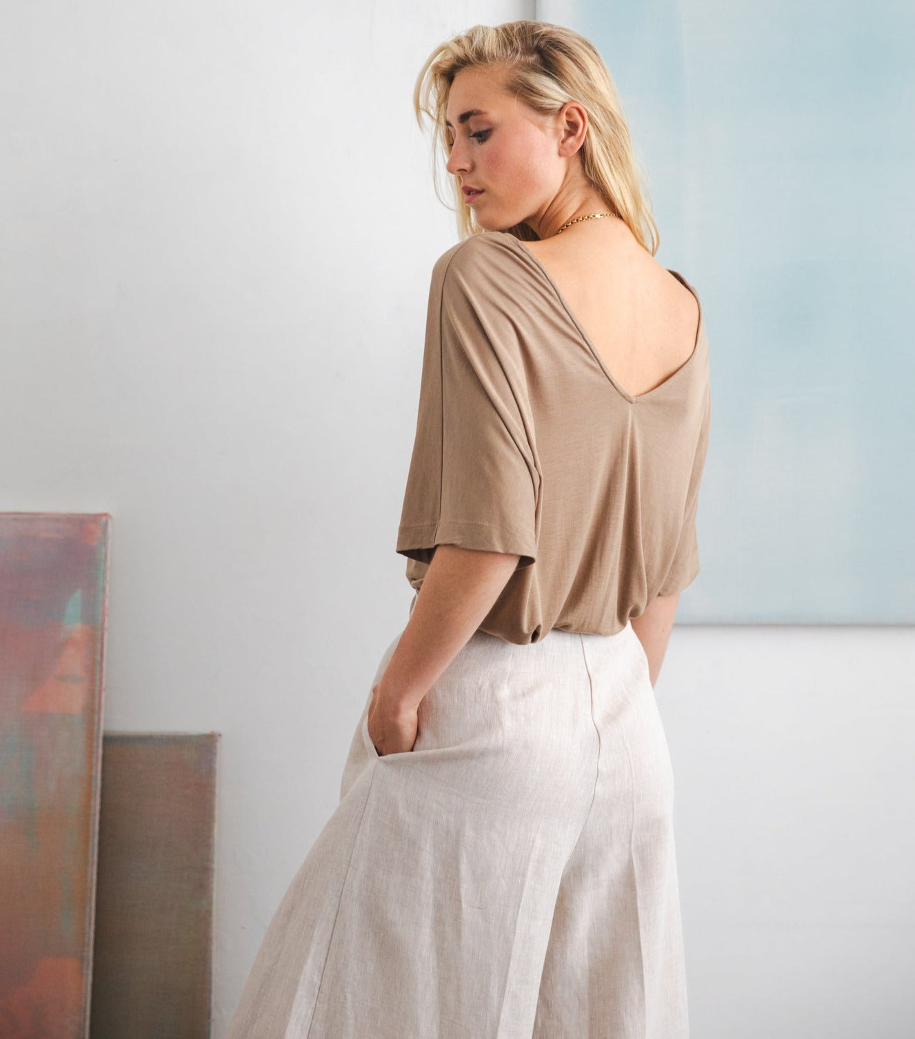 clay pants Linen