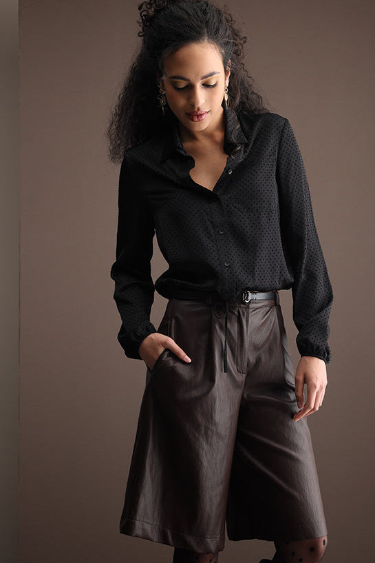 String blouse Polka flock