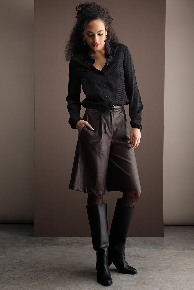 Sigi shorts Faux leather