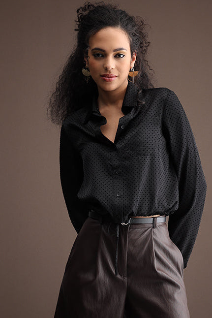 String blouse Polka flock