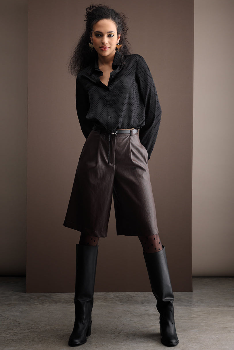Sigi shorts Faux leather