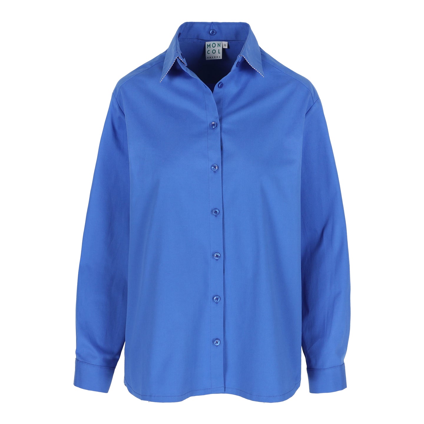 Pixie blouse Bright blue front