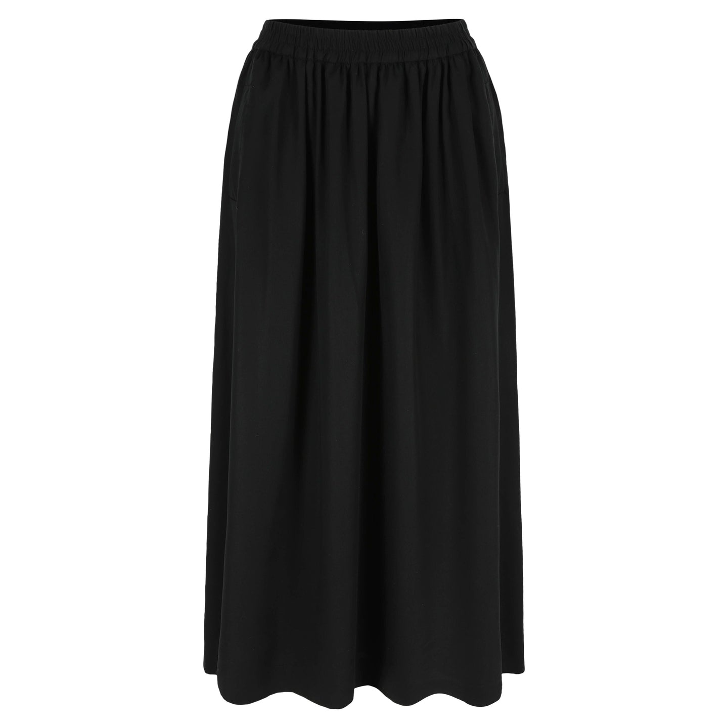Sage midi skirt Black tencel