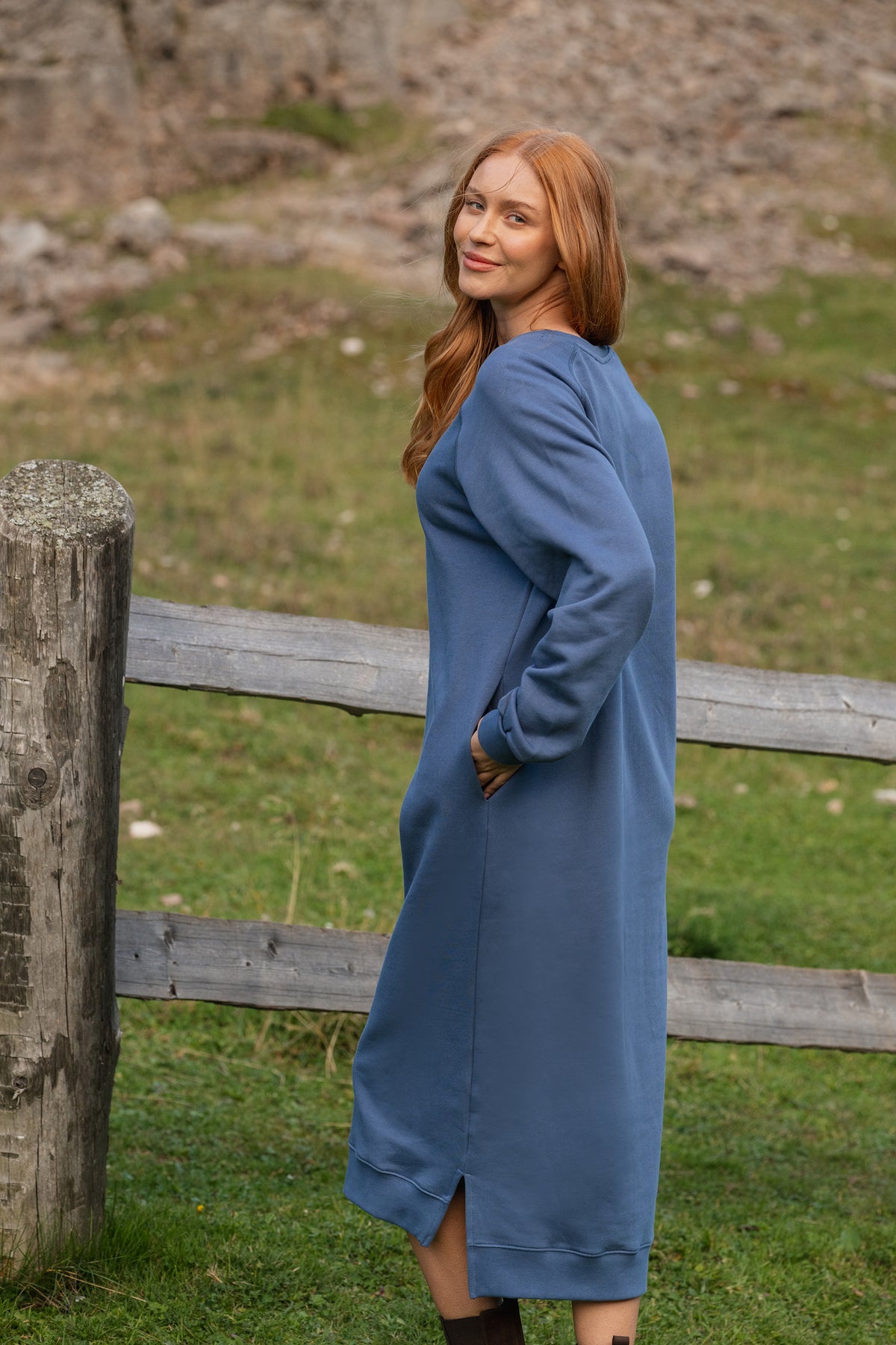 Sweater dress Ensign blue
