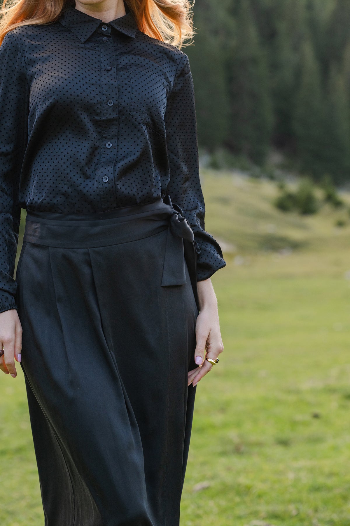 Verve midi skirt Black