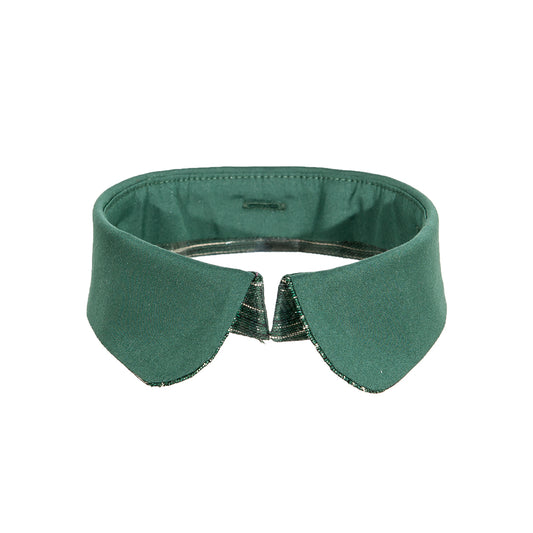 Peter pan collar green