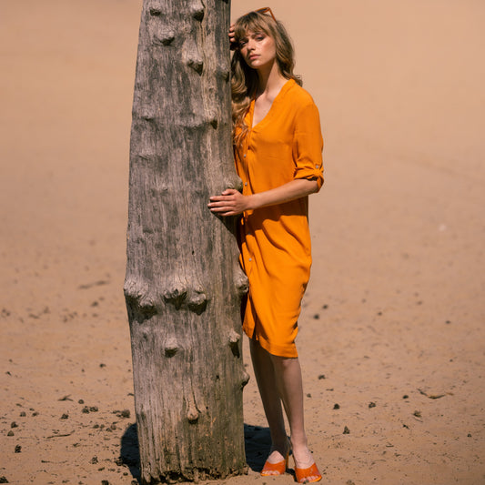 Island dress Orange